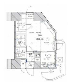 パレステュディオ六本木 14階 間取り図