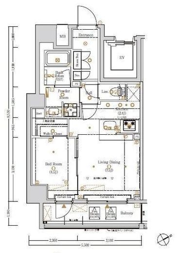 ログ上野駅前 6階 間取り図
