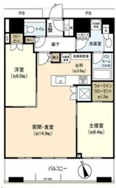 勝どきザ・タワー 33階 間取り図