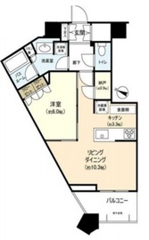 勝どきザ・タワー 23階 間取り図