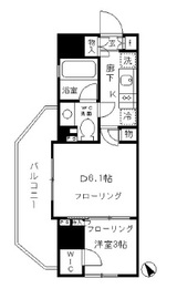 パークリュクス渋谷北参道mono 7階 間取り図