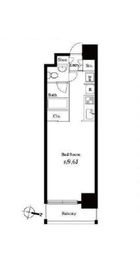 グレンパーク秋葉原イースト 408 間取り図