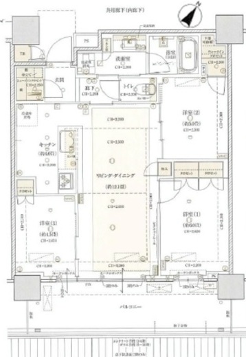 ブリリア有明シティタワー 4階 間取り図