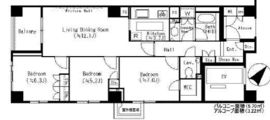 レジオン白金クロス 2階 間取り図