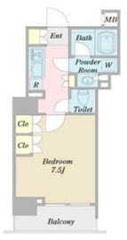 レフィール銀座フロント 4階 間取り図