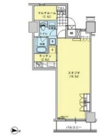 ブリリアイスト東雲キャナルコート 1221 間取り図