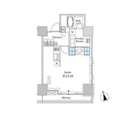 ベルファース芝浦タワー 204 間取り図