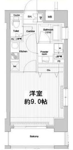 プレミアムキューブ三田 7階 間取り図