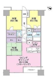 アクス御殿山 11階 間取り図