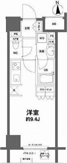 コンフォリア新宿御苑2 404 間取り図