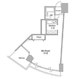 プラザ勝どき 302 間取り図