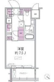 パークリュクス白金高輪 18階 間取り図