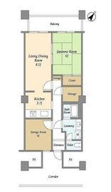 晴海ビュータワー（晴海アイランドトリトンスクエアビュータワー） 3階 間取り図