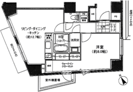 パークハビオ元麻布 602 間取り図