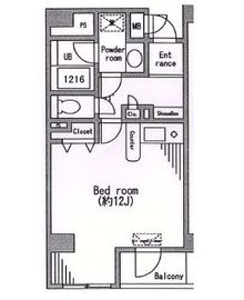 シティテラス田町 704 間取り図