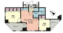 プライムアーバン目黒青葉台 902 間取り図