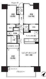 オークプレイス豊洲 7階 間取り図