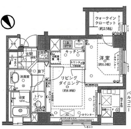 アクシア日本橋 12階 間取り図