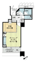 シティタワー大崎ステーションフロント 12階 間取り図