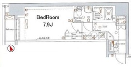 ブレシア銀座イースト 8階 間取り図