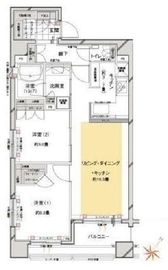 アスコットパーク日本橋コモド 2階 間取り図