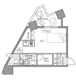 レジディア目白2 404 間取り図