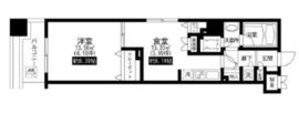 レジディア上野池之端 801 間取り図