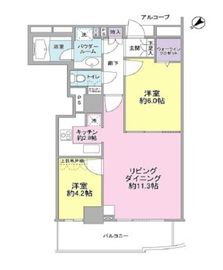 セントラルレジデンス新宿シティタワー 16階 間取り図