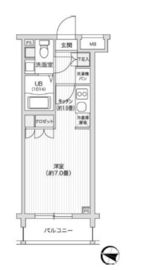 レジディア笹塚2 102 間取り図