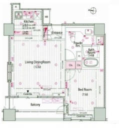 レグノ・セレーノ 15階 間取り図