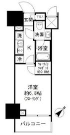 パークリュクス白金高輪 7階 間取り図