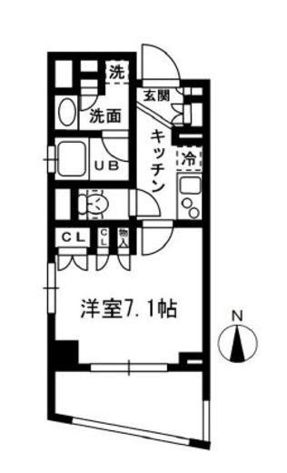 レジディア中落合 B315 間取り図