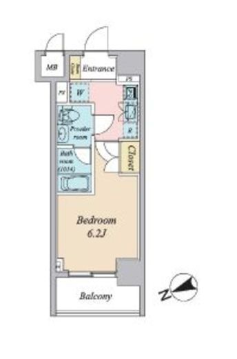 プライマル大森 502 間取り図
