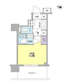 アイルズ東中野 402 間取り図