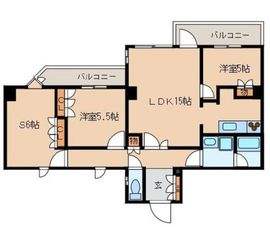 レジディア文京音羽 202 間取り図