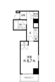 ハイリーフ芝大門 208 間取り図