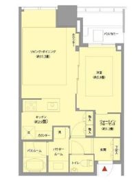 大崎ウエストシティタワーズ イースト 16階 間取り図