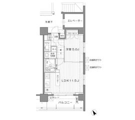 アンビエンテ芝浦 903 間取り図