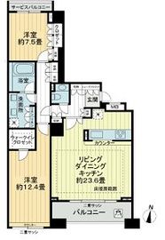 御殿山ハウス 4階 間取り図