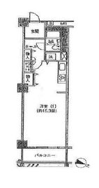 アクティ目黒駅前 1号棟 707 間取り図