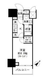 パークリュクス白金高輪 16階 間取り図