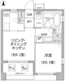 プレミアステージ麻布十番 1303 間取り図