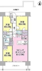 クレヴィア豊洲 14階 間取り図
