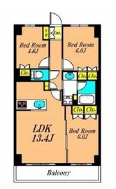 フレンシア洗足池 205 間取り図