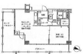 アクティ目黒駅前 1号棟 1002 間取り図