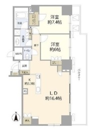 東陽町セントラルタワー 15階 間取り図