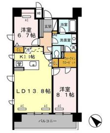 ロイヤルパークス豊洲 401 間取り図