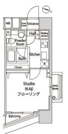 ファーストリアルタワー新宿 1301 間取り図