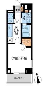 レジデンス白金コローレ 214 間取り図