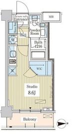 パークアクシス高田馬場テラス 102 間取り図